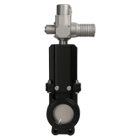 Задвижка шиберная двусторонняя межфланцевая, серии TL81-A, TAFLINE, DN600 PN10, с электроприводом