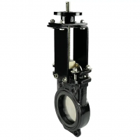 Задвижка шиберная двусторонняя межфланцевая, серии TL81-A, TAFLINE, DN65 PN10, с голым штоком