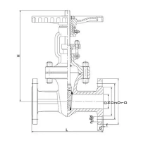 Задвижка клиновая стальная фланцевая, серии TL45, TAFLINE, DN100 PN16, со штурвалом